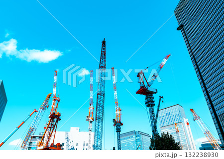 東京再開発 大規模工事が進む大手町周辺 2025.10　a-5 ライトカラー 132238930