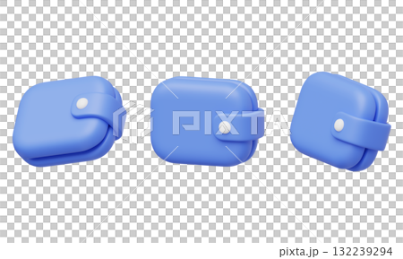 cartoon style wallet 3D graphic cartoon style wallet 3D graphic 132239294