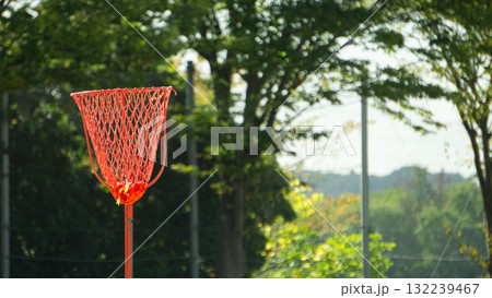 玉入れのかご、運動会の背景素材イメージ 132239467