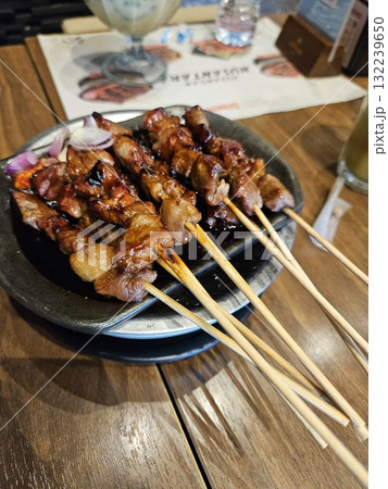 grilled chicken with spicy sauce grilled chicken with spicy sauce 132239650