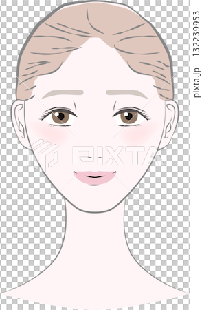 女性の顔 肌 女性の顔 肌 132239953