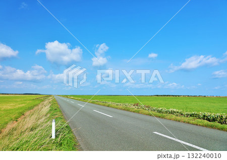 北海道　青空のエサヌカ線 132240010