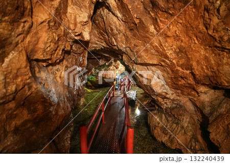 郡上鍾乳洞（岐阜県郡上市）洞内 132240439