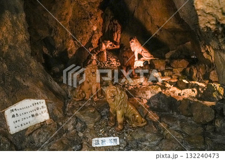 郡上鍾乳洞(岐阜県郡上市)洞内 郡上鍾乳洞(岐阜県郡上市)洞内 132240473