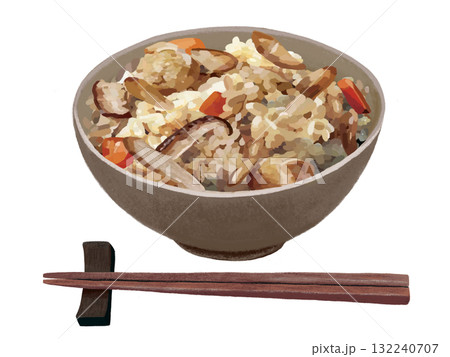 炊き込みご飯(箸付き) 炊き込みご飯(箸付き) 132240707