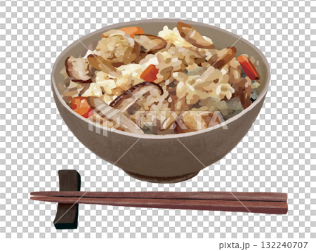 Seasoned rice (with chopsticks) Seasoned rice (with chopsticks) 132240707