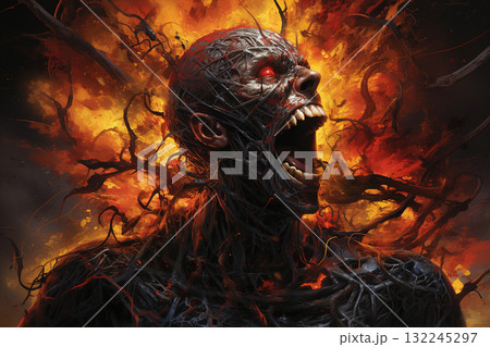 Horrifying Demon Artwork 132245297