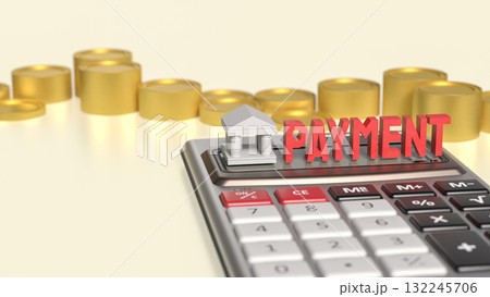 The Bank and Payment for Business concept 3d Rendering. The Bank and Payment for Business concept 3d Rendering. 132245706