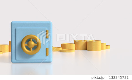 The Safe deposit box for Earn or Business concept 3d Rendering. The Safe deposit box for Earn or Business concept 3d Rendering. 132245721