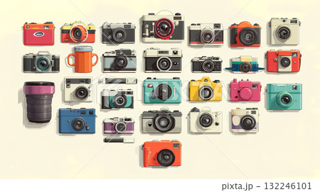 レトロなカメラ 132246101
