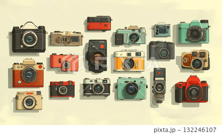 カメラ,カメラのある風景 132246107