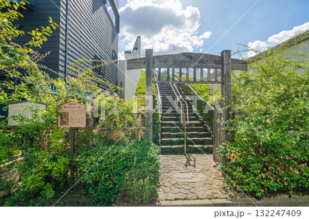 「東京都」芭蕉庵史跡展望庭園の風景　江東区 132247409