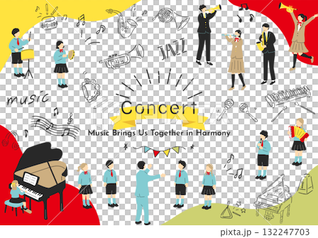 Children playing music 132247703