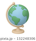 Globe, Earth, World Map, Rotating Globe, Blue Planet, Earth Illustration, School Globe, Travel Globe, Global Icon, Planet Earth, Geography Globe, 3D Globe, Minimal Globe, Realistic Globe, Small Globe, 132248306