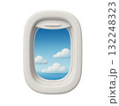Airplane Window, Sky View, Window Seat, In-flight View, Window Above Clouds, Sunrise Sky, Plane Wing, Blue Clouds, Window Illustration, Travel Scene, Quiet Flight, Aesthetic View, Minimal Window, Real 132248323