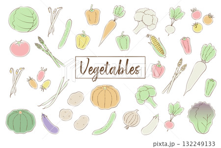 野菜のイラストセット 132249133