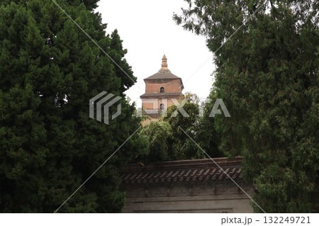 シルクロードの起点　中国西安市大慈恩寺の大雁塔 132249721