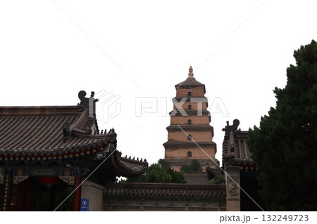 シルクロードの起点　中国西安市大慈恩寺の大雁塔 132249723