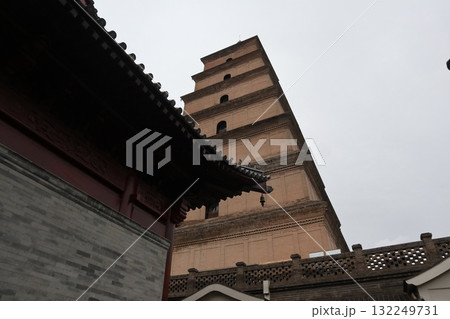 シルクロードの起点　中国西安市大慈恩寺の大雁塔 132249731
