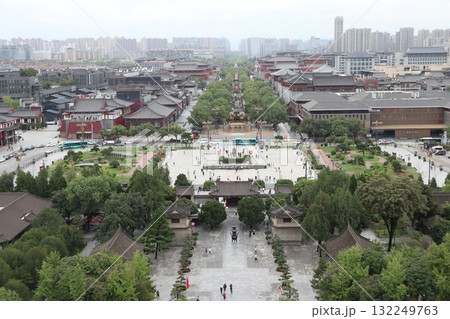 シルクロードの起点　中国西安市大慈恩寺の大雁塔 132249763