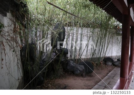 シルクロードの起点 中国西安市青龍寺の境内の風景 シルクロードの起点 中国西安市青龍寺の境内の風景 132250133