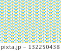 可愛い和柄素材　青海波 132250438