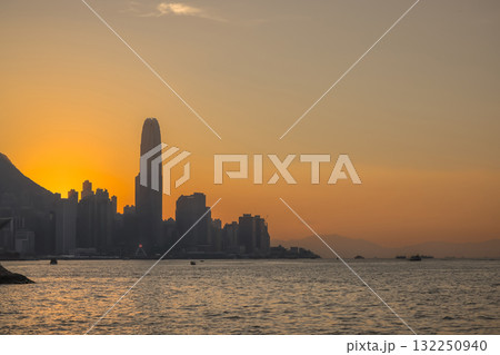 Oct 17 2025 Scenic Promenade View Along Central Hong Kong Waterfront Oct 17 2025 Scenic Promenade View Along Central Hong Kong Waterfront 132250940