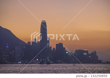 Oct 17 2025 Scenic Promenade View Along Central Hong Kong Waterfront Oct 17 2025 Scenic Promenade View Along Central Hong Kong Waterfront 132250950