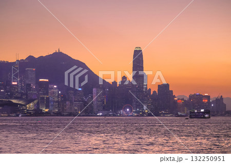Oct 17 2025 Scenic Promenade View Along Central Hong Kong Waterfront 132250951