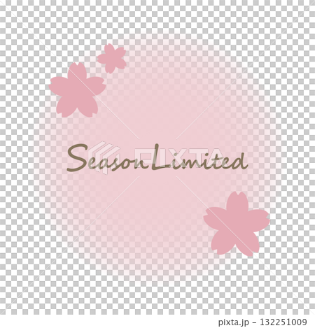 Spring seasonal round frame material - cherry blossom color 132251009
