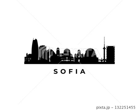 Vector Sofia skyline. Travel Sofia famous landmarks. Vector Sofia skyline. Travel Sofia famous landmarks. 132251455
