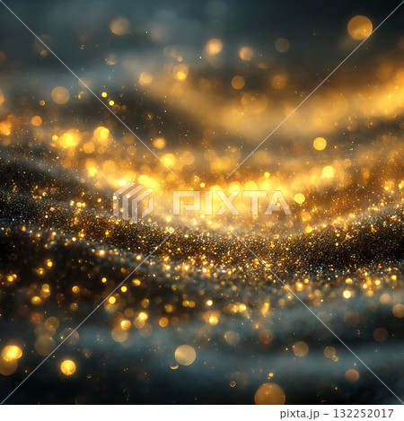 柔らかな光に漂うエレガントな金の粒子 柔らかな光に漂うエレガントな金の粒子 132252017
