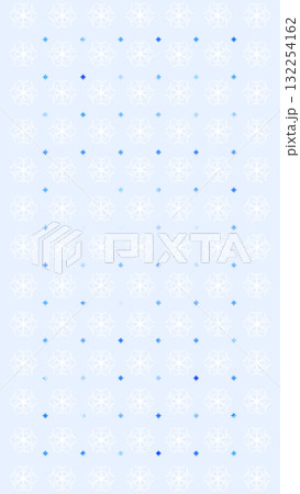 可愛らしい雪の結晶パターンデザイン 132254162