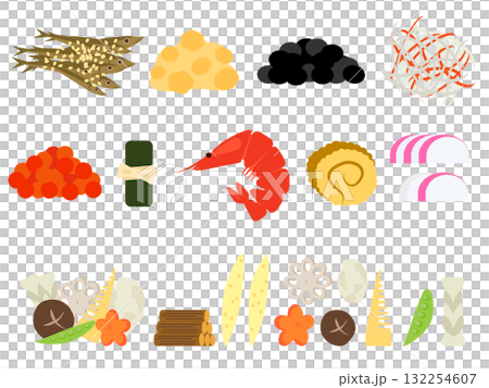 Illustration of Osechi cuisine (event 29) Illustration of Osechi cuisine (event 29) 132254607