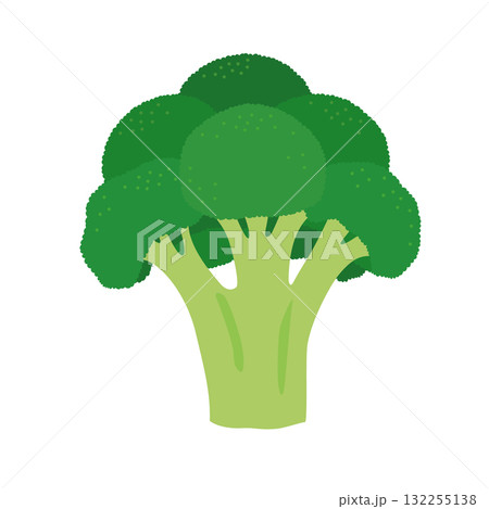 ブロッコリーのシンプルなイラスト 132255138