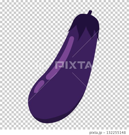 なすのシンプルなイラスト 132255148