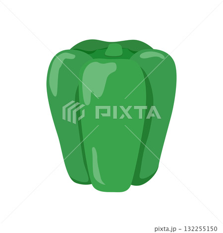 ピーマンのシンプルなイラスト 132255150