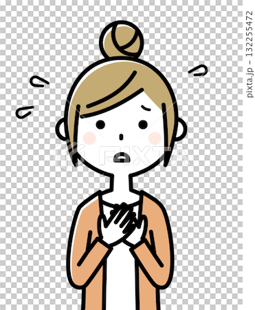 年輕女人困擾 132255472