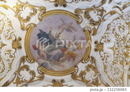 Saint Dominic in glory, fresco stucco by Pietro Dandini, Santa Maria Novella Principal Dominican church in Florence, Italy Saint Dominic in glory, fresco stucco by Pietro Dandini, Santa Maria Novella Principal Dominican church in Florence, Italy 132256065