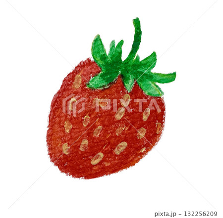 水彩色鉛筆で描いたいちご 水彩色鉛筆で描いたいちご 132256209