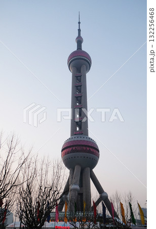 Oriental Pearl Tower in Lujiazui Financial District in Shanghai, China 132256468