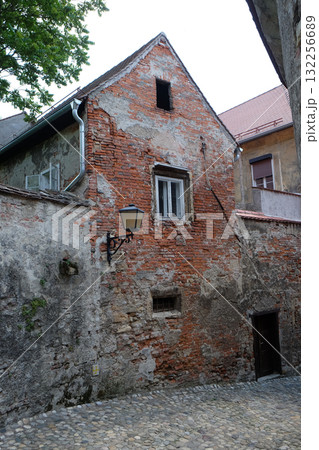 Architecture of Ptuj, town on the Drava River banks, Lower Styria Region, Slovenia 132256689