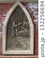 The birth of Jesus, the outer wall of the cathedral of St. Ignatius in Shanghai, China 132256694