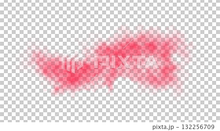 Red smoke swirl with fiery vapor effect on transparent background perfect for intense visuals, hot textures and flame-inspired designs 132256709