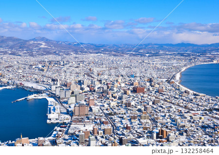 冬　函館市眺望　函館山より 132258464