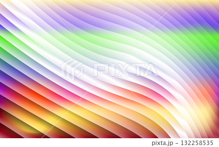 smooth ribbed glass holographic gradient with luminous pastel tones, abstract decorative background for modern digital art, web, and print creative projects 132258535