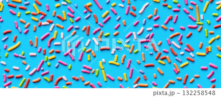 colorful sprinkles seamless pattern background 132258548