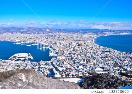 冬 函館市眺望 函館山より 冬 函館市眺望 函館山より 132258690