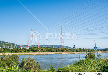 淀川風景　大阪府高槻市　枚方市 132258890