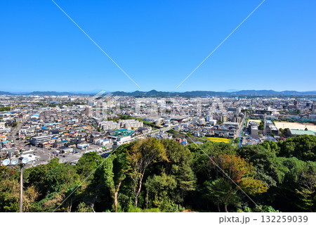 《愛知県》小牧山城からの展望 小牧市、犬山市方面 《愛知県》小牧山城からの展望 小牧市、犬山市方面 132259039